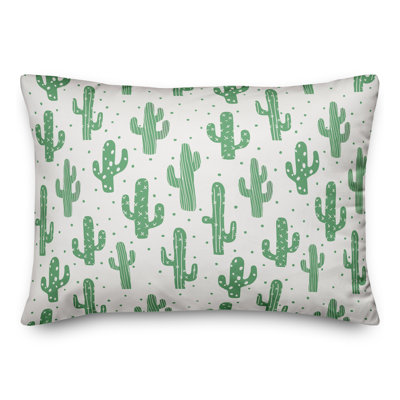  Cacti Print Lumbar Pillow