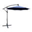 Parasol de patio à énergie solaire 10 pi avec lumières DEL - Fade, 8 baleines, manivelle facile, base croisée pour la plate-forme de jardin, manivelle extérieure, piscine dans la cour arrière-540525900