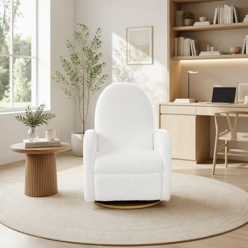 Fauteuil inclinable et pivotant 360, beige, Beige