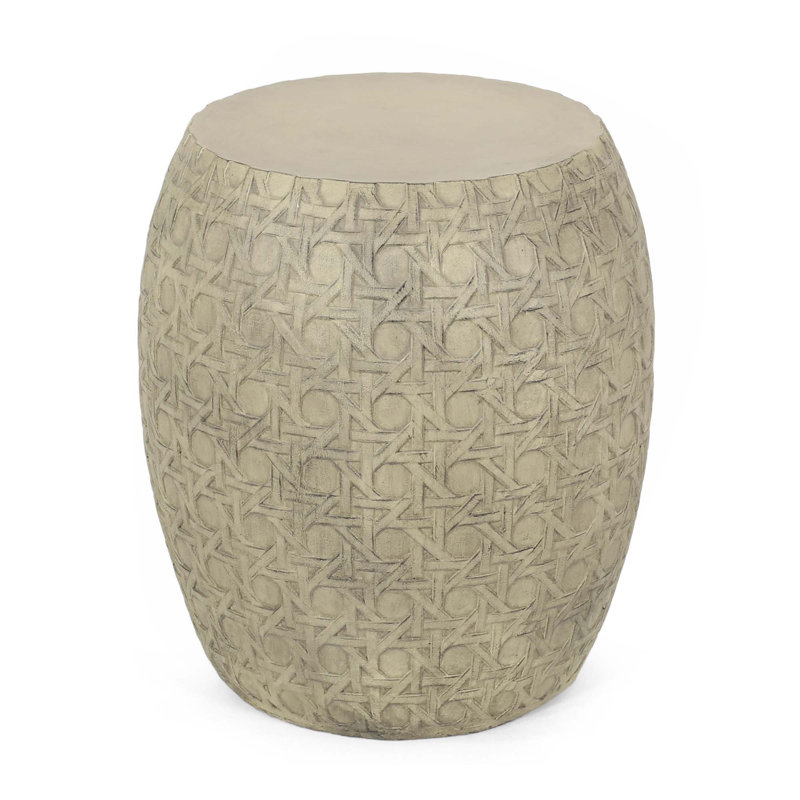 Outdoor Lightweight Concrete Side Table