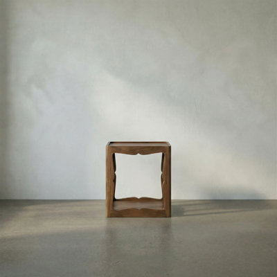 Kabbal Solid Wood Tray Top End Table