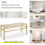 Banc en bois massif Keliann