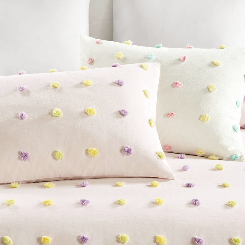 4Pcs édredon en coton rose simple / simple TG avec et rembourrage, Édredon simple + 3 pièces supplémentaires