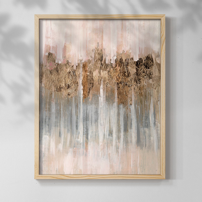 Spring Shadows Framed Print - Solid Wood, Natural, 15" H x 12" W
