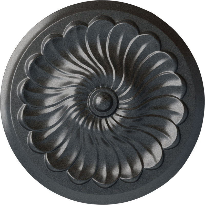 Médaillon de plafond en spirale Endurathane, Étain