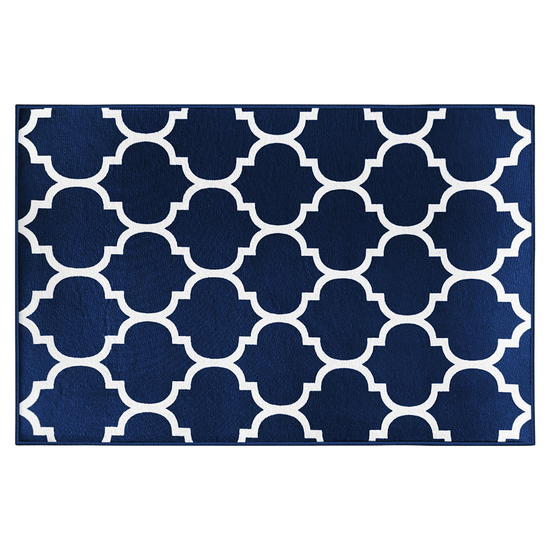 Oriental Machine Tufted Shag Area Rug