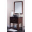 Lavabo de salle de bain vasque ovale en granit noir Absolute