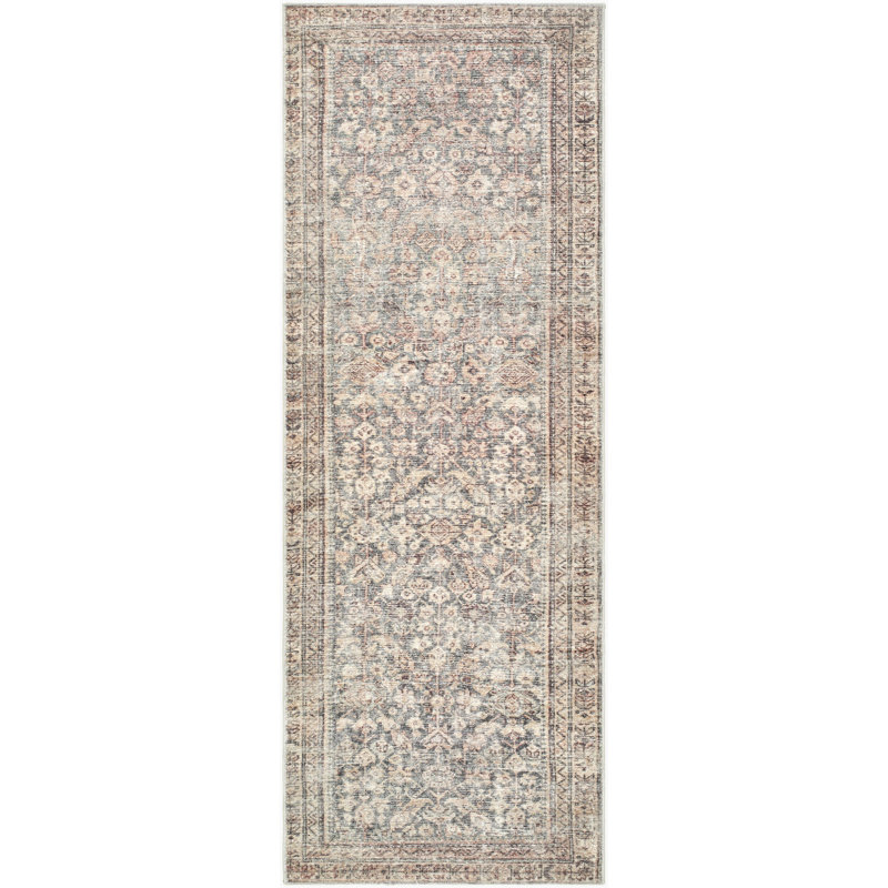 Galey Alix x Livabliss Collins Avenue III Indoor Machine Woven Area Rug, Runner 2'7" x 7'3", Ivory