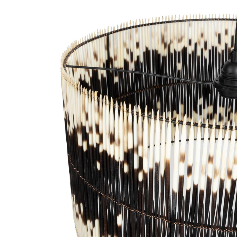 Porcupine Quill Drum Light Pendant