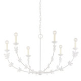 Florian 6 Light Large Chandelier - Black Iron