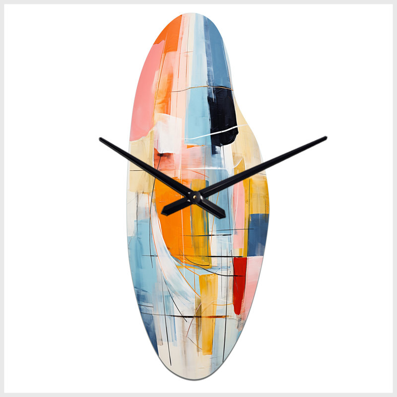 Albaric rose bleu Mid Century Colorful Contrast - Mid-Century Modern, Médium