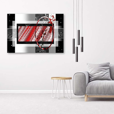 Mural, Abstract Geometry - No Frame Print on Canvas