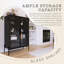 Vitrine lumineuse avec porte en verre trempé, pieds en métal, vitrine à DEL-875436569