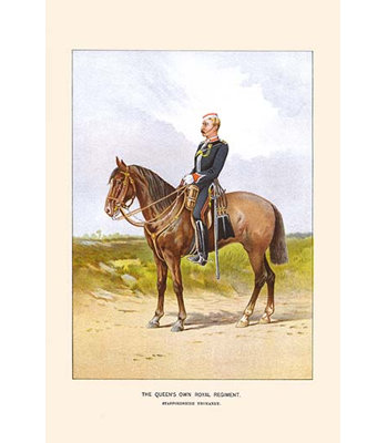 " Queens Own Royal Regiment Staffordshire Yeomanry " Print