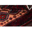 Tapis décoratif en laine de conception unique 3 pi 1 po x 6 pi 5 po noué à la main New Age Balouch