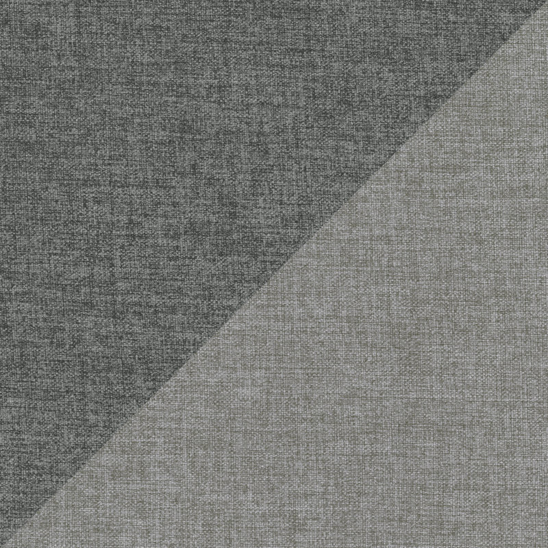 Ensemble de salon 2 pièces Enjolie, Tissu texturé gris foncé