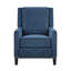 Fauteuil inclinable 1 pièce en tissu texturé avec garniture cloutée et structure en bois massif Fauteuil inclinable-1224695220