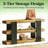 Versatile Side Table,Console Table,3-Tier Sofa Table,Entryway Table