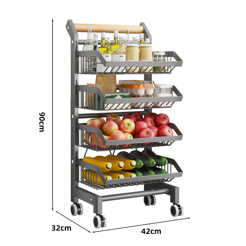 Steel Storage Rack, 89cm H x 43cm W x 35cm D