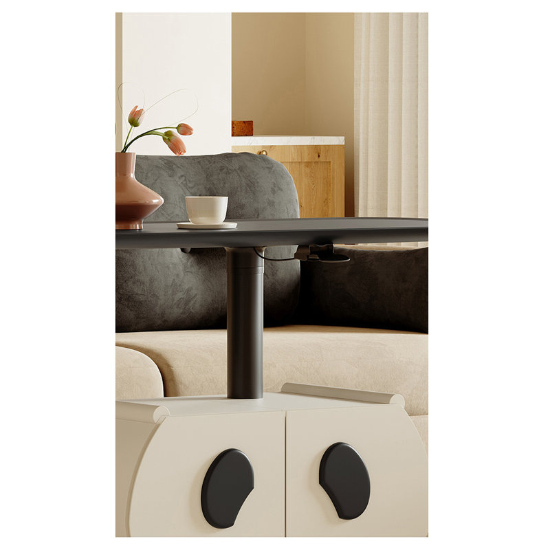 Table basse de style moderne et minimaliste, H 29,7 po x L 47,2 po x l 23,6 po