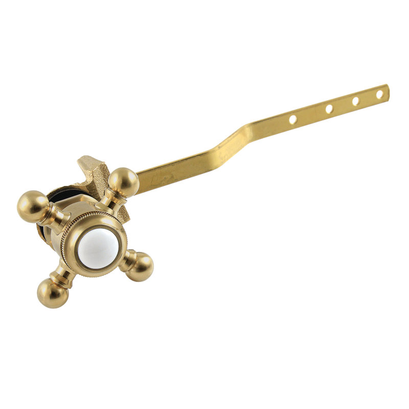 Levier de réservoir de toilette à fixation frontale Kingston Brass Buckingham, Laiton brossé