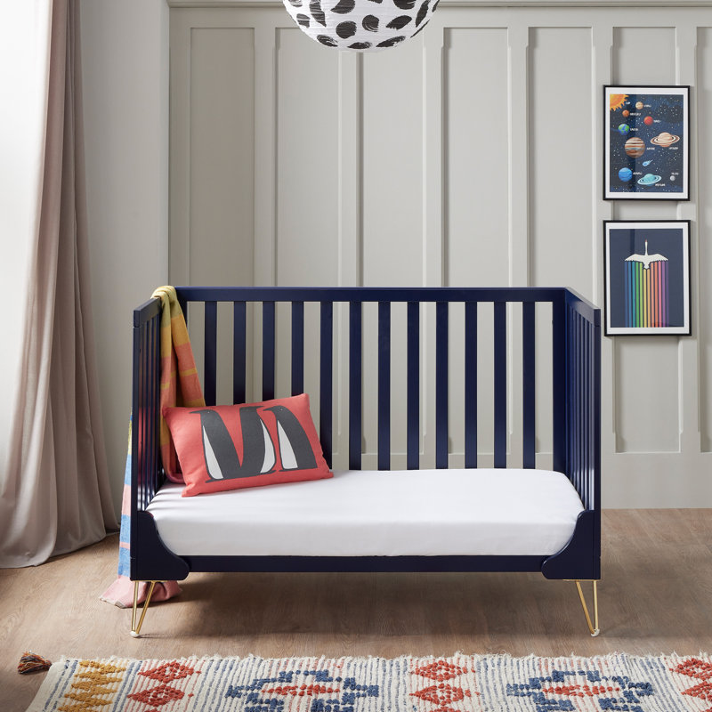 Kimi Cot Bed, Navy Blue