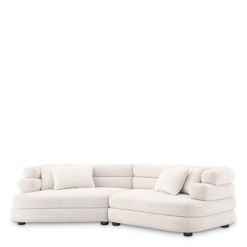 Sofa Malaga L Lyssa Off-White - Right, Right-Hand Facing