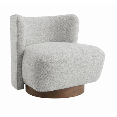 Gray Tweed Accent Chair