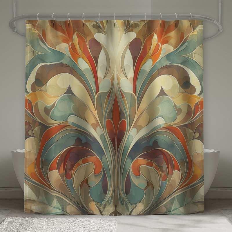 Rideau de douche Floral, H 73 po x l 70 po