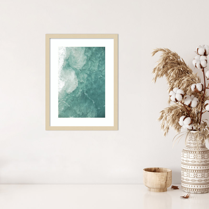 Impression sur toile encadrée «Daisey Oceano» par Shot par Clint Wood, Brun, H 21 po x l 16 po