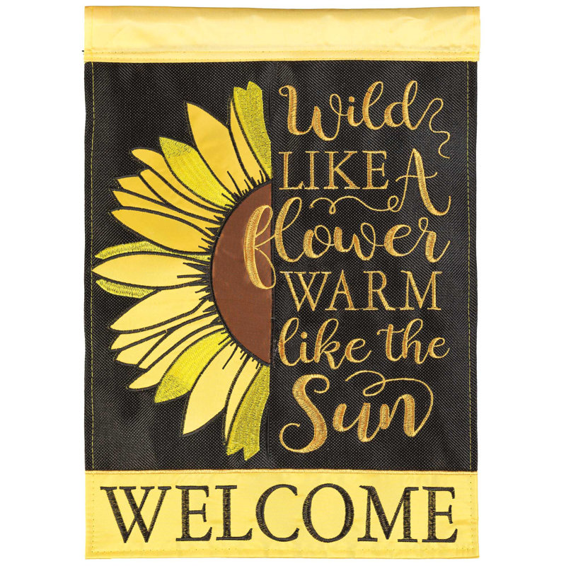 Alarise Double Sided 18'' H x 13'' W Polyester Garden Flag