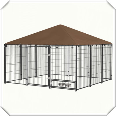Enclos d'extérieur pour chien avec enclos tournant