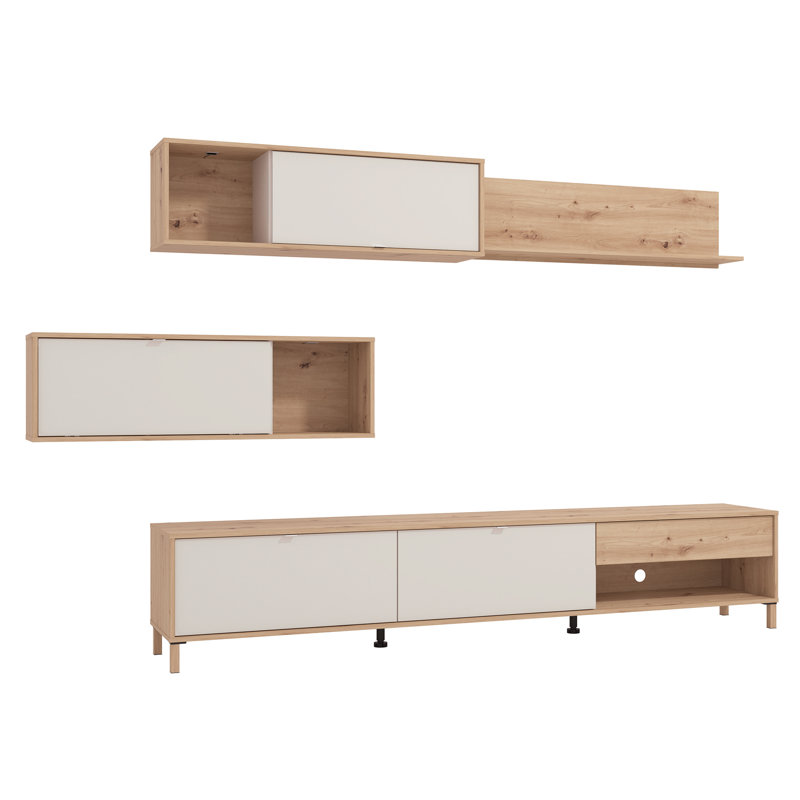 Entertainment center with 2 cupboard and 1 lowboard