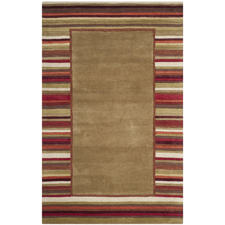 Martha Stewart Hand Tufted Wool/Viscose Solid Color Rug in Lead Gray