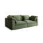 Coussin modulaire en coton et lin vert-300767150