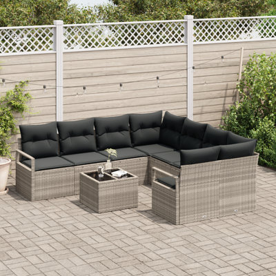 234cm Wide Patio Sofa with Cushions
