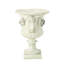 Urne de jardin en oxyde de magnésium - construction légère en béton, l 17,37 po x P 17,37 po x H 24,2 po, sans assemblage, béton à fleurs blanc, couleur