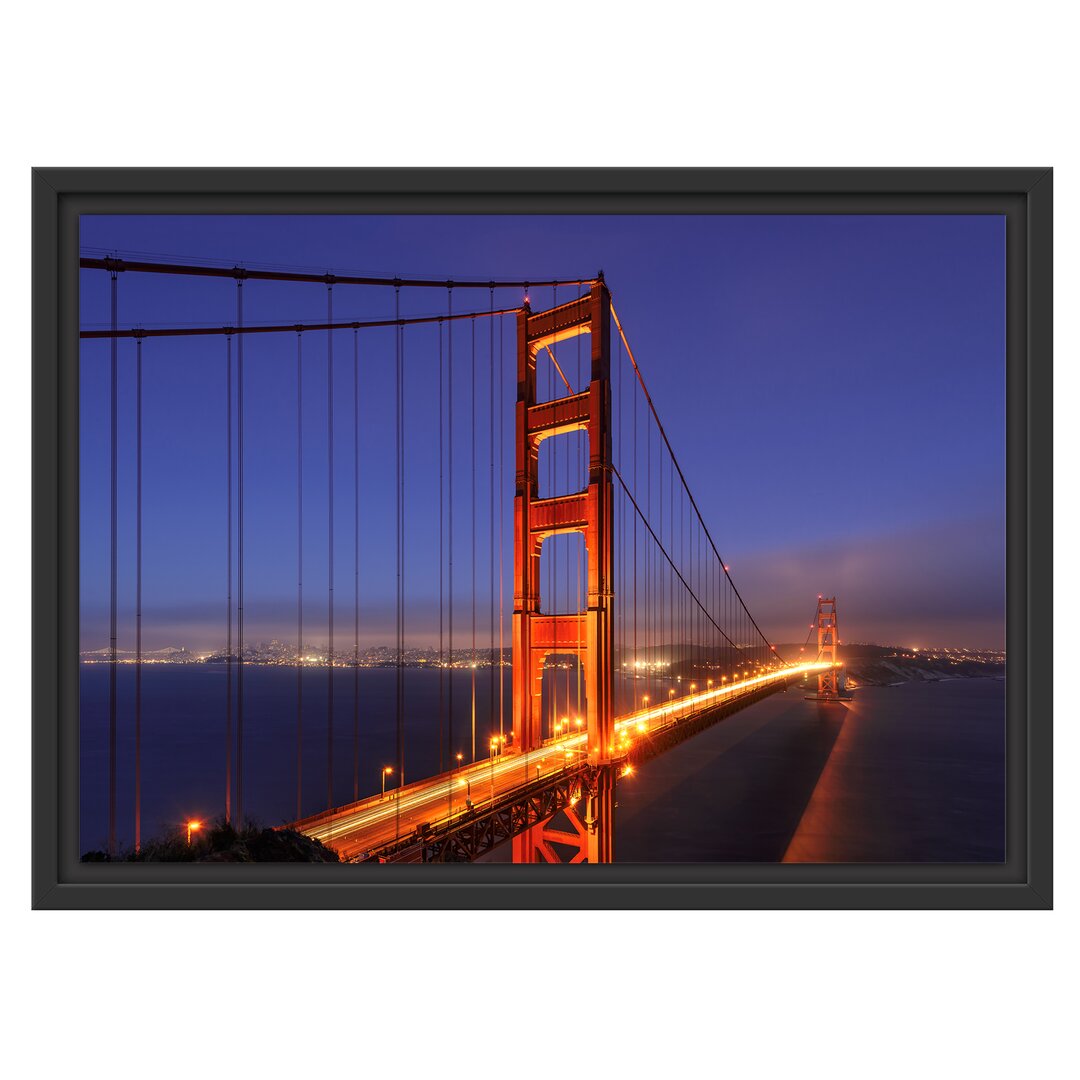 Gerahmtes Wandbild Golden Gate Bridge San Francisco