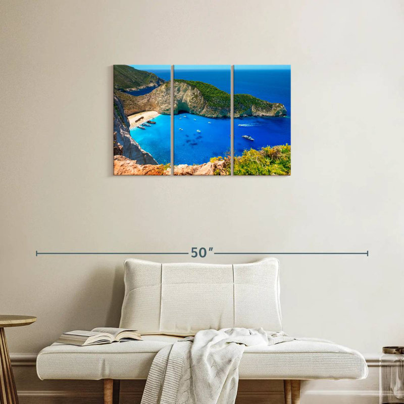 Gillard Navagio Beach Paradise, H 20 po x l 33 po