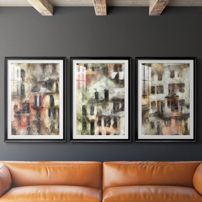 3 pièces, H 15 po x l 19 po, Noir