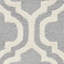 Tapis argent / ivoire en laine Cannen-377306741
