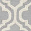 Tapis argent / ivoire en laine Cannen-377306745