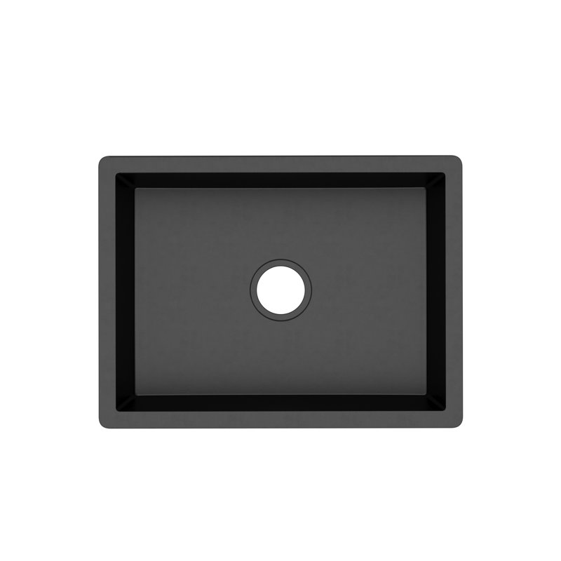 NativeStone® 24" L x 18" W Kitchen Sink, Charcoal