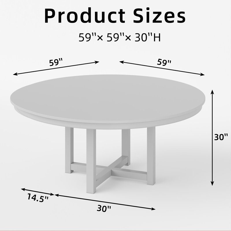 Table de salle à manger ronde 60 po avec 2 chaises noires, 3 Pieces: Table, 2 Chairs, Gray