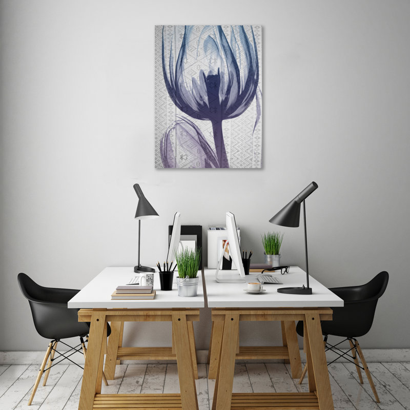 Aubergine Textiles 1 - Wrapped Canvas Print, 41 cm H x 30 cm W