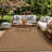 Scallop Border Natural/Jute Easy-Care Indoor/Outdoor Flat Woven Area Rug-507824870-507824864