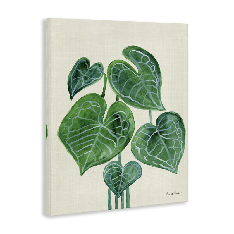«Tropical Leaf Bundle», art mural sur toile par Farida Zaman, H 48 po x l 36 po