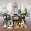 Tapis jaune à motif floral Aiyah-2129600987