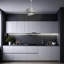 Luminaire suspendu simple avec capuchon en tissu