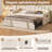 Twin Size Daybed With Adjustable Height Pop Up Trundle-374756705